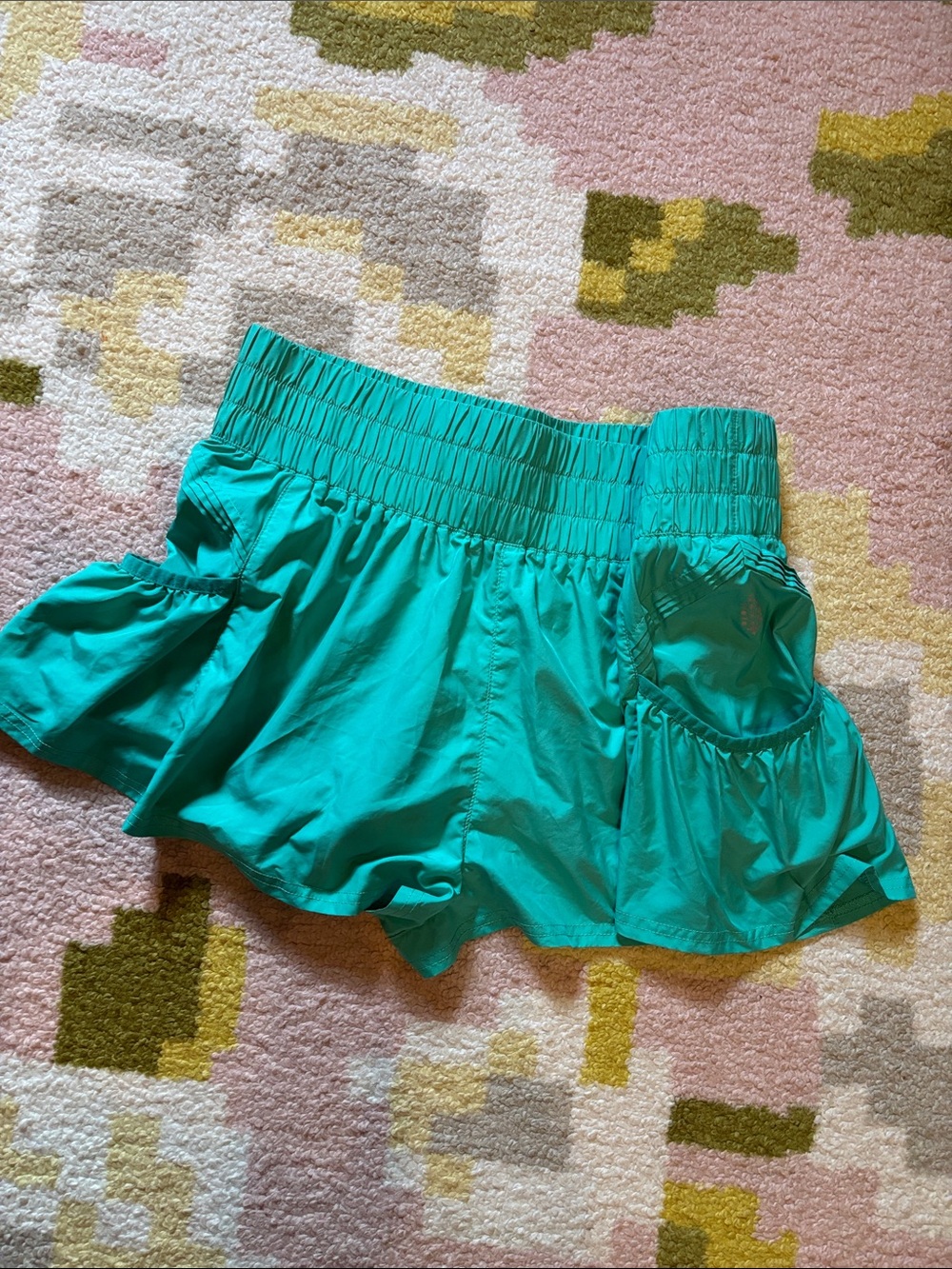 Free People Teal Athletic Shorts LOWEST